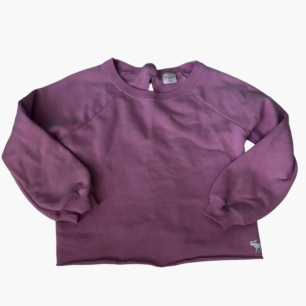 Abercrombie Kids Pink Open Back Sweatshirt Size 11/12